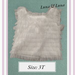 White Ruffle Layer Vest